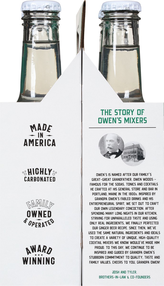 slide 3 of 9, Owen's Non-Alcoholic Cucumber Mint Cocktail Mixer - 4 ct, 4 ct btl