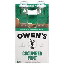 Owen's Non-Alcoholic Cucumber Mint Cocktail Mixer - 4 ct