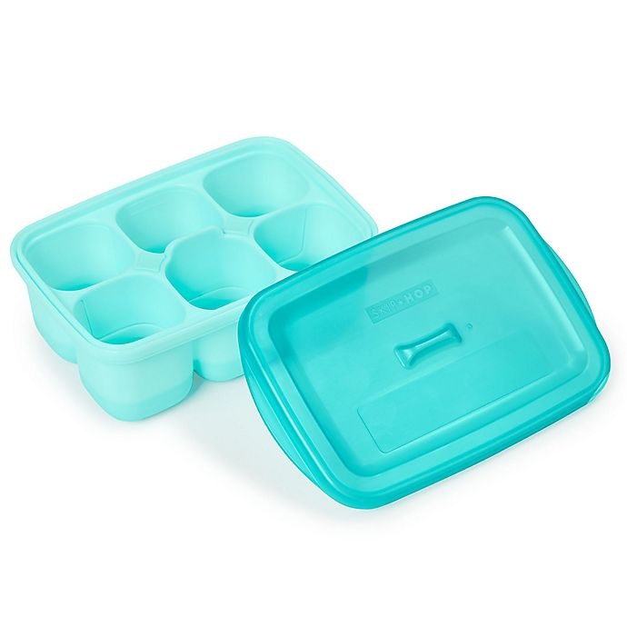 slide 2 of 10, Skip Hop SKIP*HOP Easy-Fill Freezer Trays - Grey/Teal, 2 ct