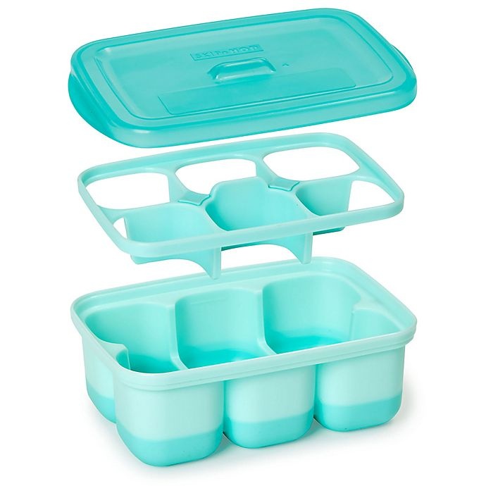 slide 3 of 10, Skip Hop SKIP*HOP Easy-Fill Freezer Trays - Grey/Teal, 2 ct