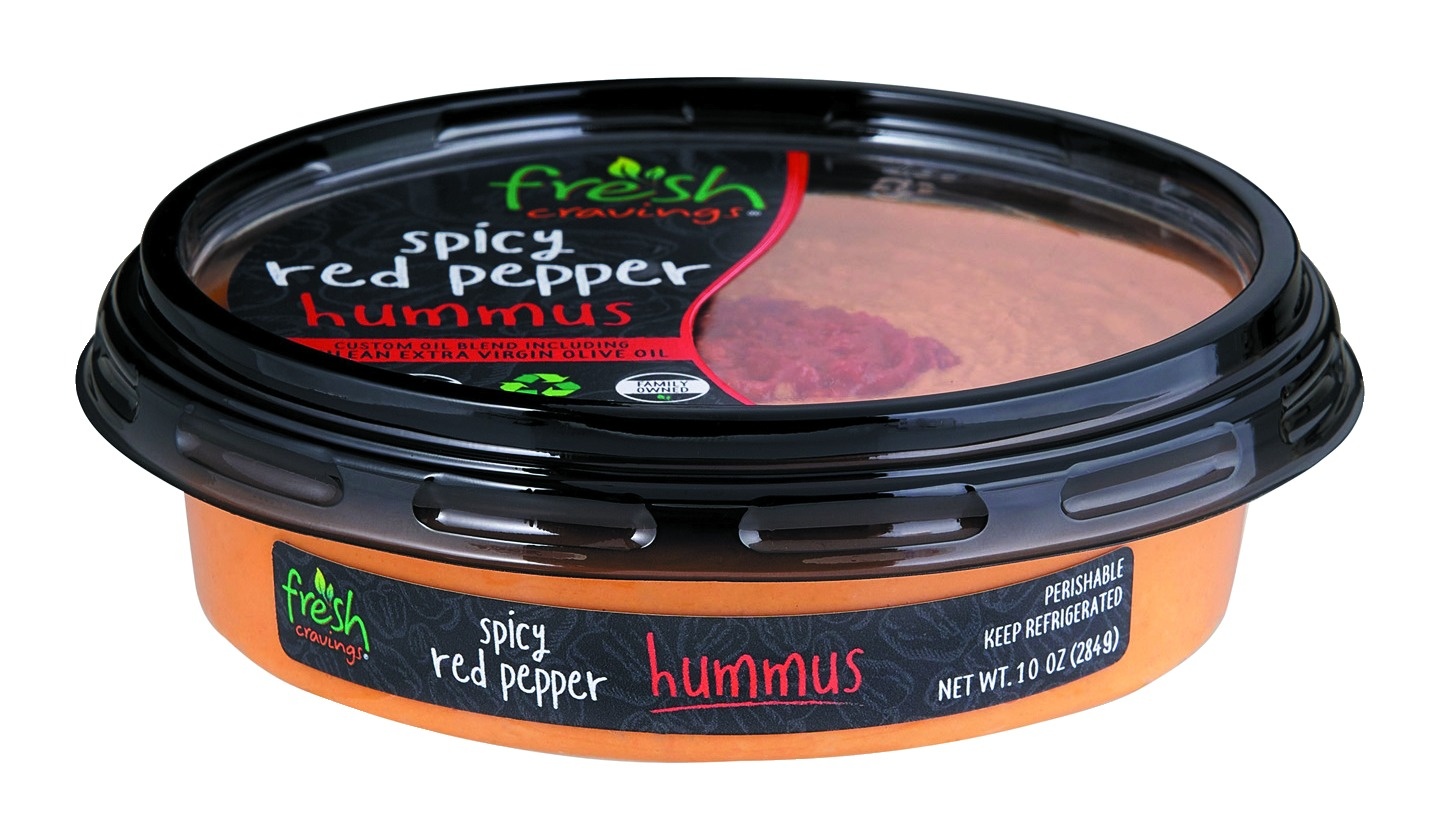 slide 1 of 1, Fresh Cravings Spicy Red Pepper Hummus, 10 oz