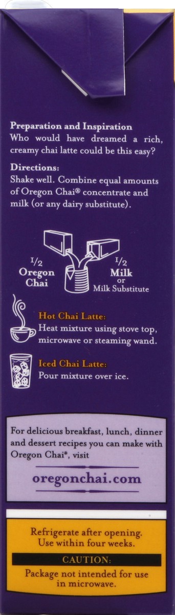 slide 4 of 4, Oregon Chai Chai Tea Latte, Concentrate, Spiced - 32 oz, 32 oz