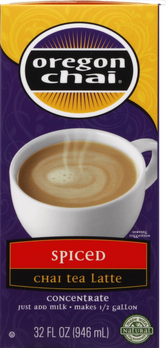 slide 3 of 4, Oregon Chai Chai Tea Latte, Concentrate, Spiced - 32 oz, 32 oz