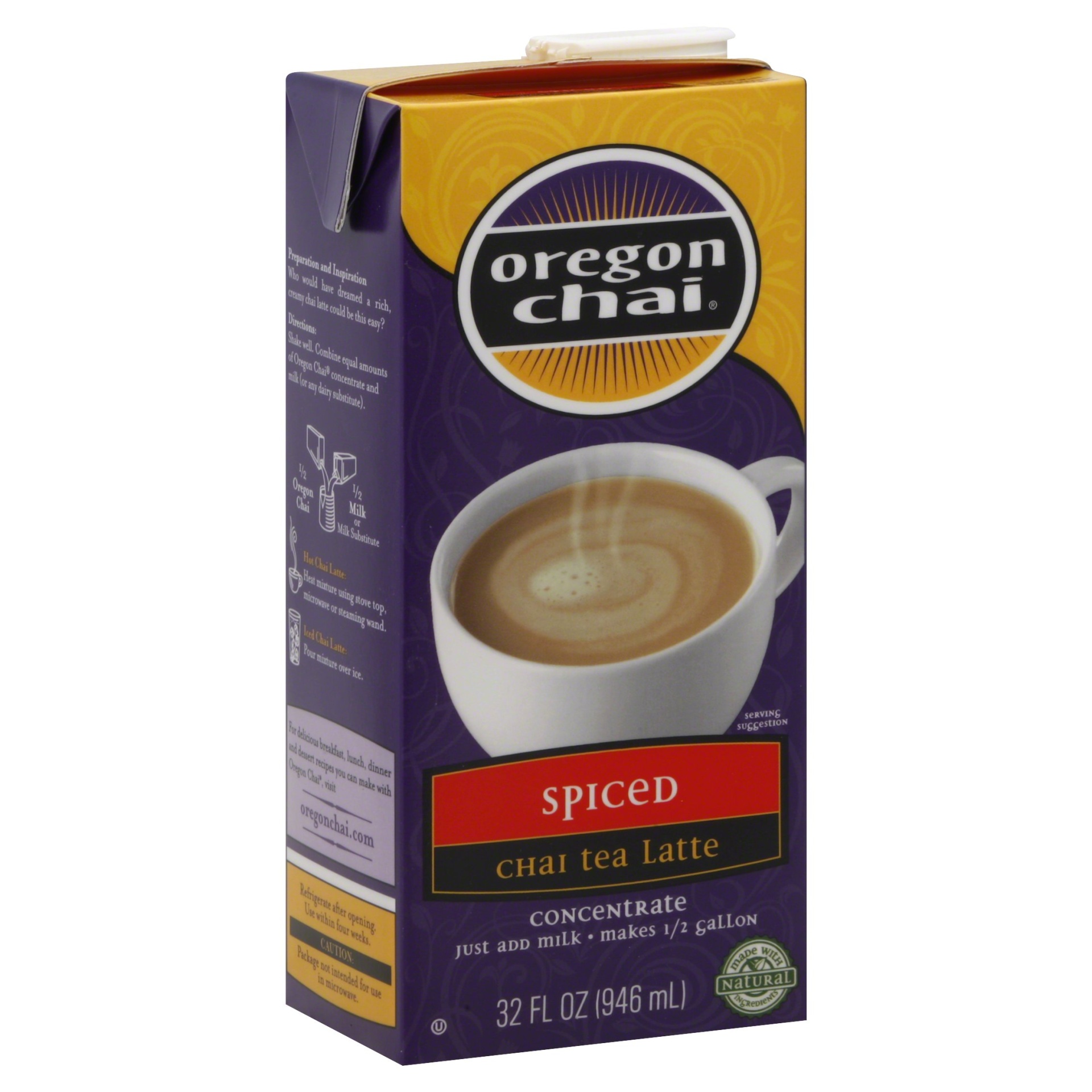 Oregon Chai Spiced Chai Tea Latte, 32 fl oz