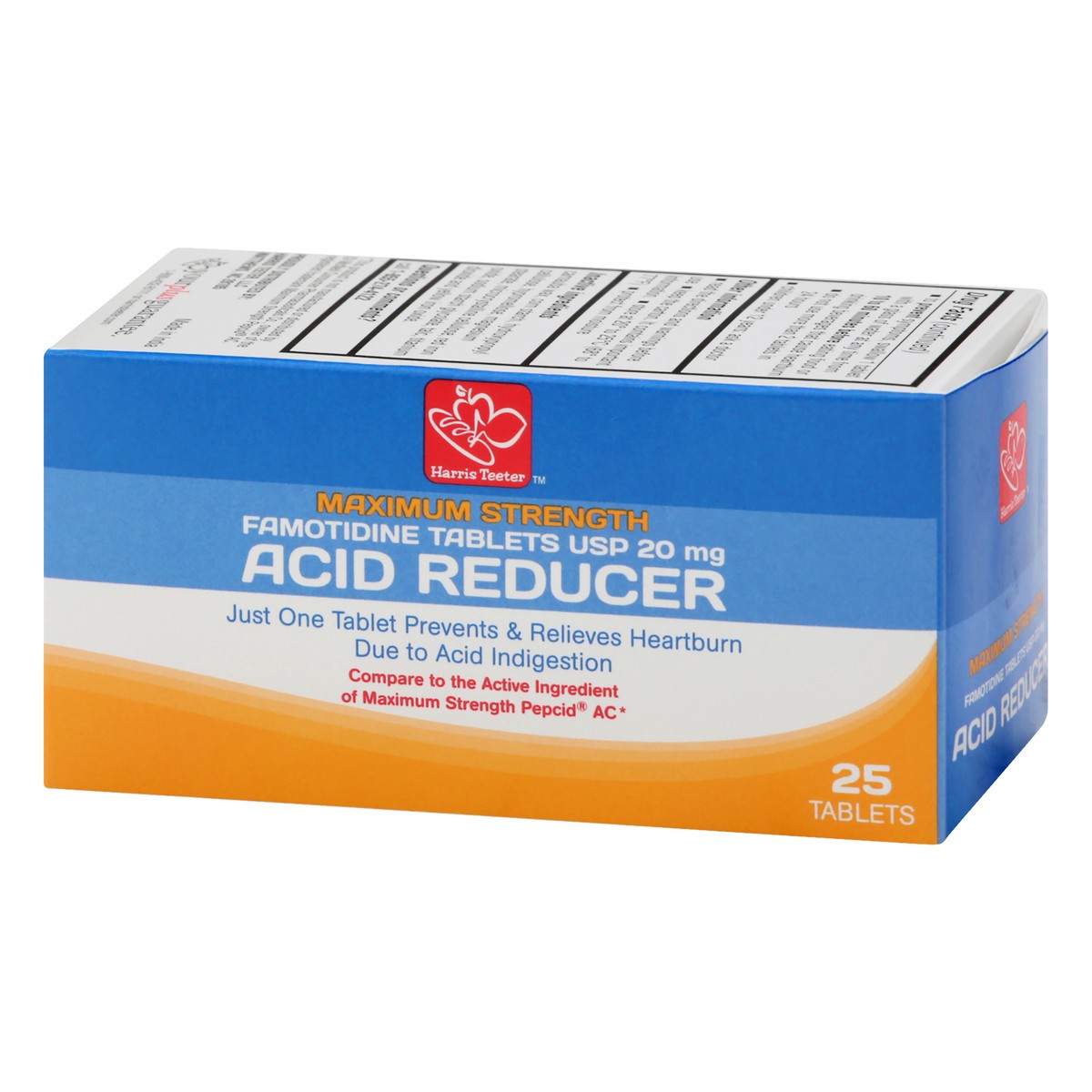 slide 12 of 12, Harris Teeter Max Ar Famotidine Tab, 25 ct