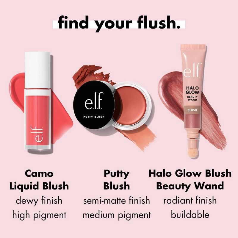 slide 5 of 13, e.l.f. Camo Liquid Blush, Bold-Faced Lilac, 0.13 fl oz
