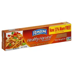 Ronzoni Healthy Harvest Whole Grain Thin Spaghetti Pasta, 16 oz