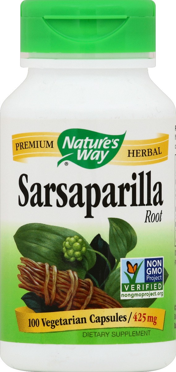 slide 1 of 1, Nature's Way Sarsaparilla Root 100 ea, 100 ct