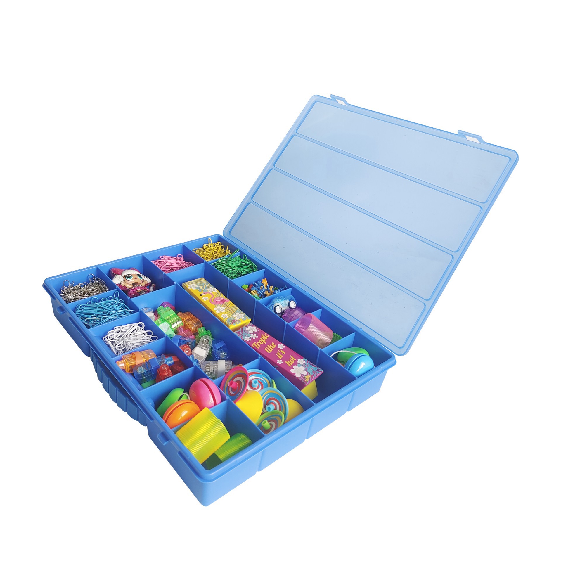 slide 3 of 3, 14" Plastic Craft Case By Creatology, 14 in x 2.5 in x 11 in