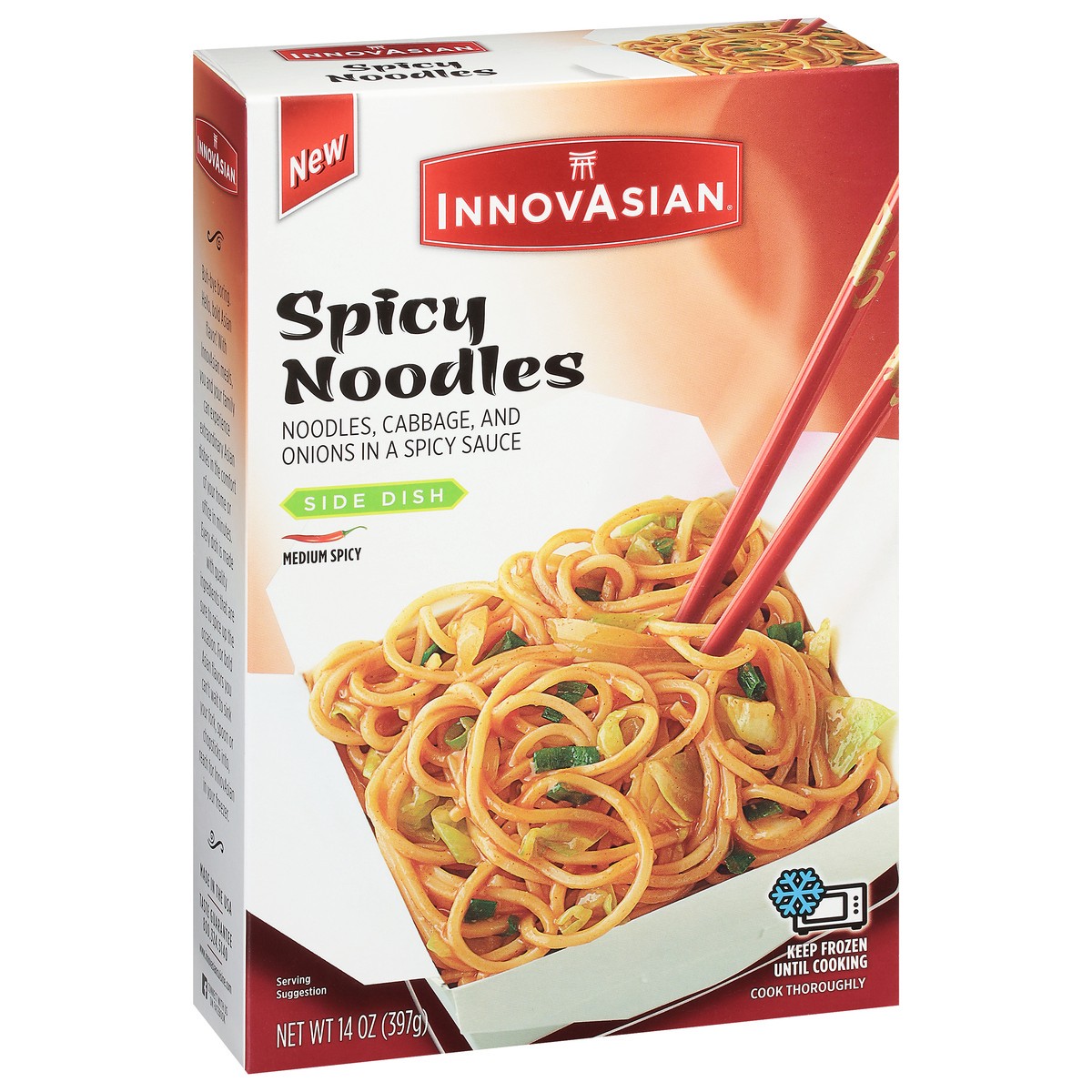 slide 11 of 11, InnovAsian Spicy Noodles, 14 oz (Frozen), 14 oz