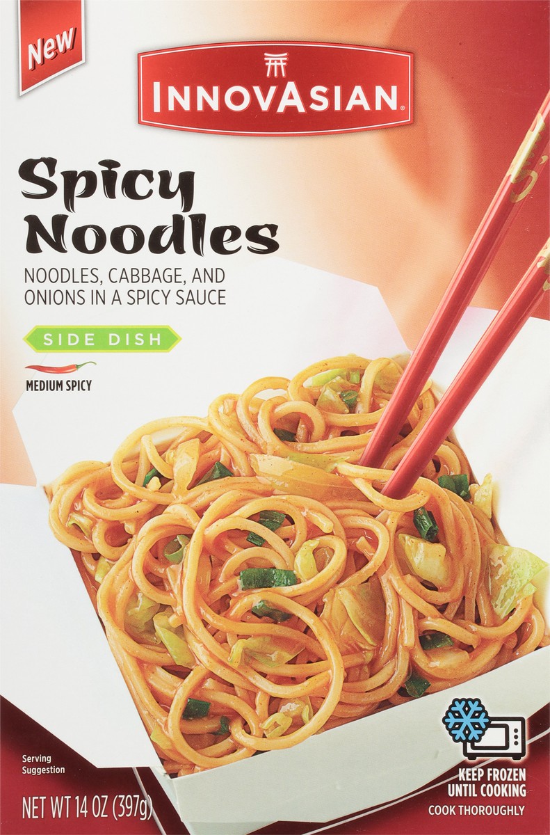 slide 10 of 11, InnovAsian Spicy Noodles, 14 oz (Frozen), 14 oz