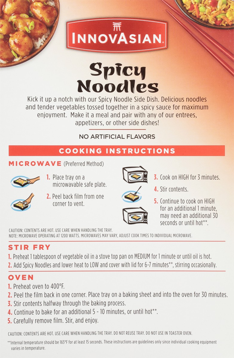 slide 9 of 11, InnovAsian Spicy Noodles, 14 oz (Frozen), 14 oz