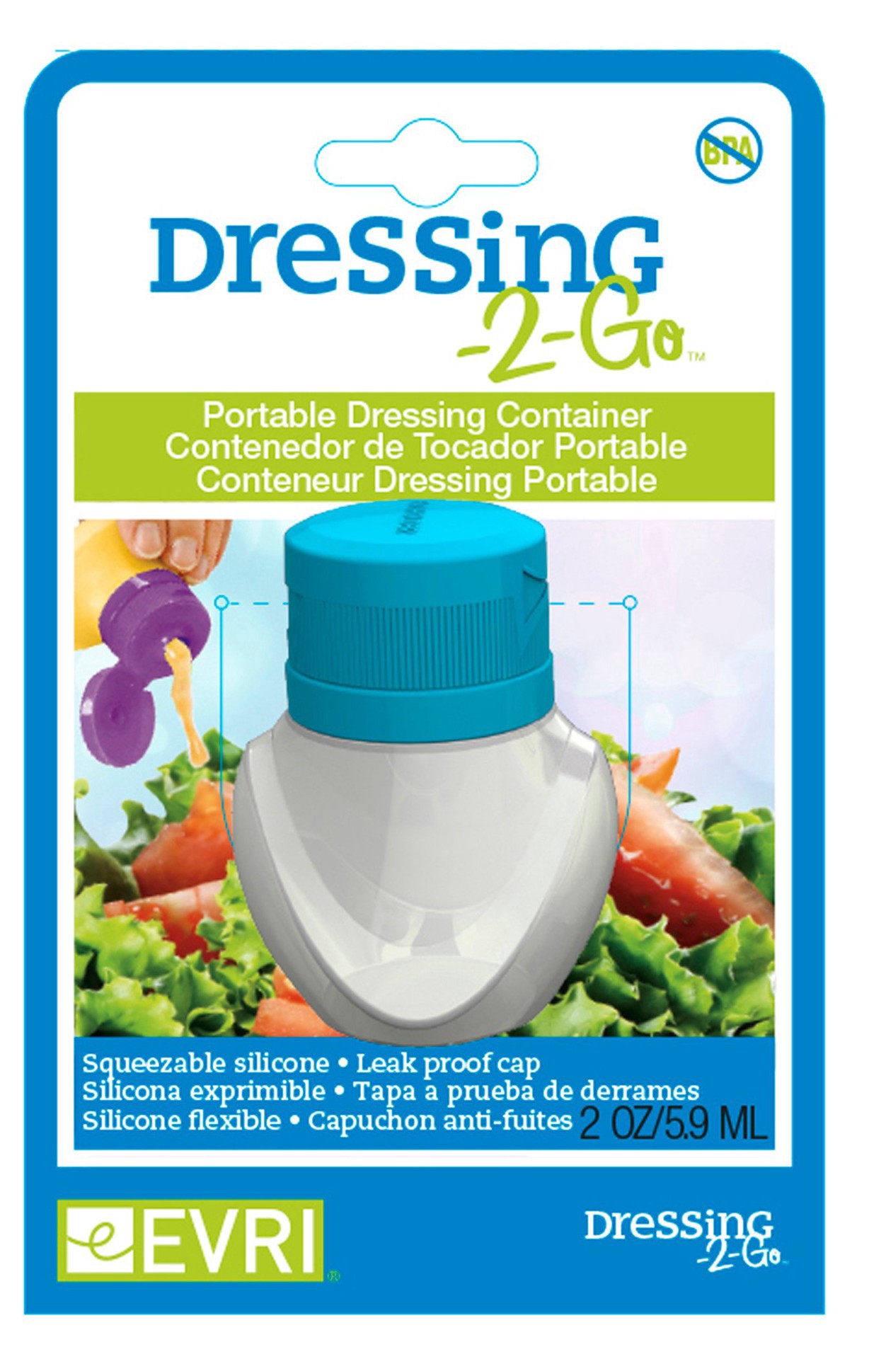 slide 1 of 1, Evriholder Products Dressing-2-Go, 2 oz