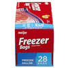 slide 22 of 29, Meijer Re-Closable Double Zipper Freezer Bags, Gallon, 28 ct