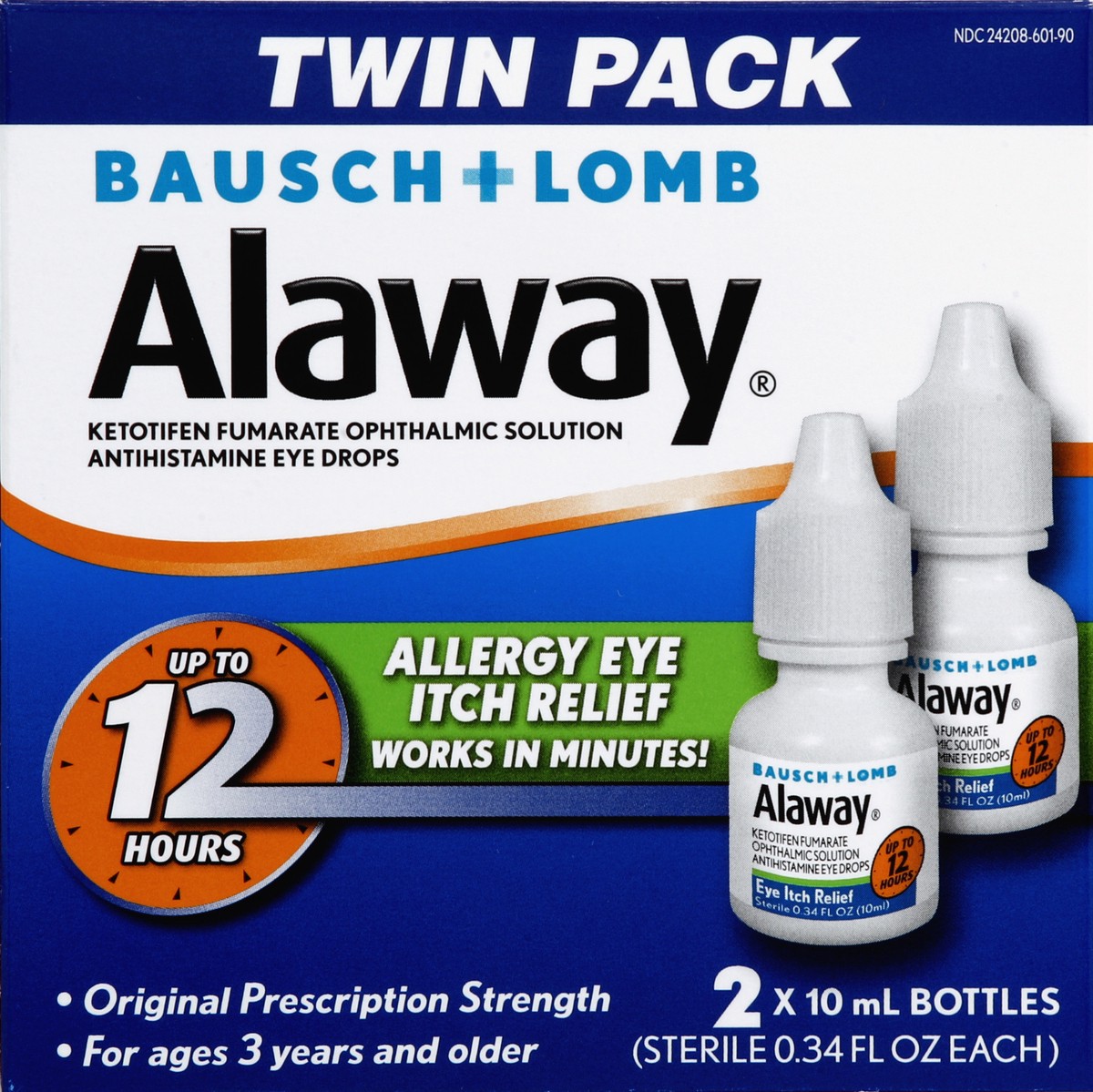 slide 1 of 5, Alaway Allergy Eye Itch Relief 2 ea, 2 ct; 10 ml