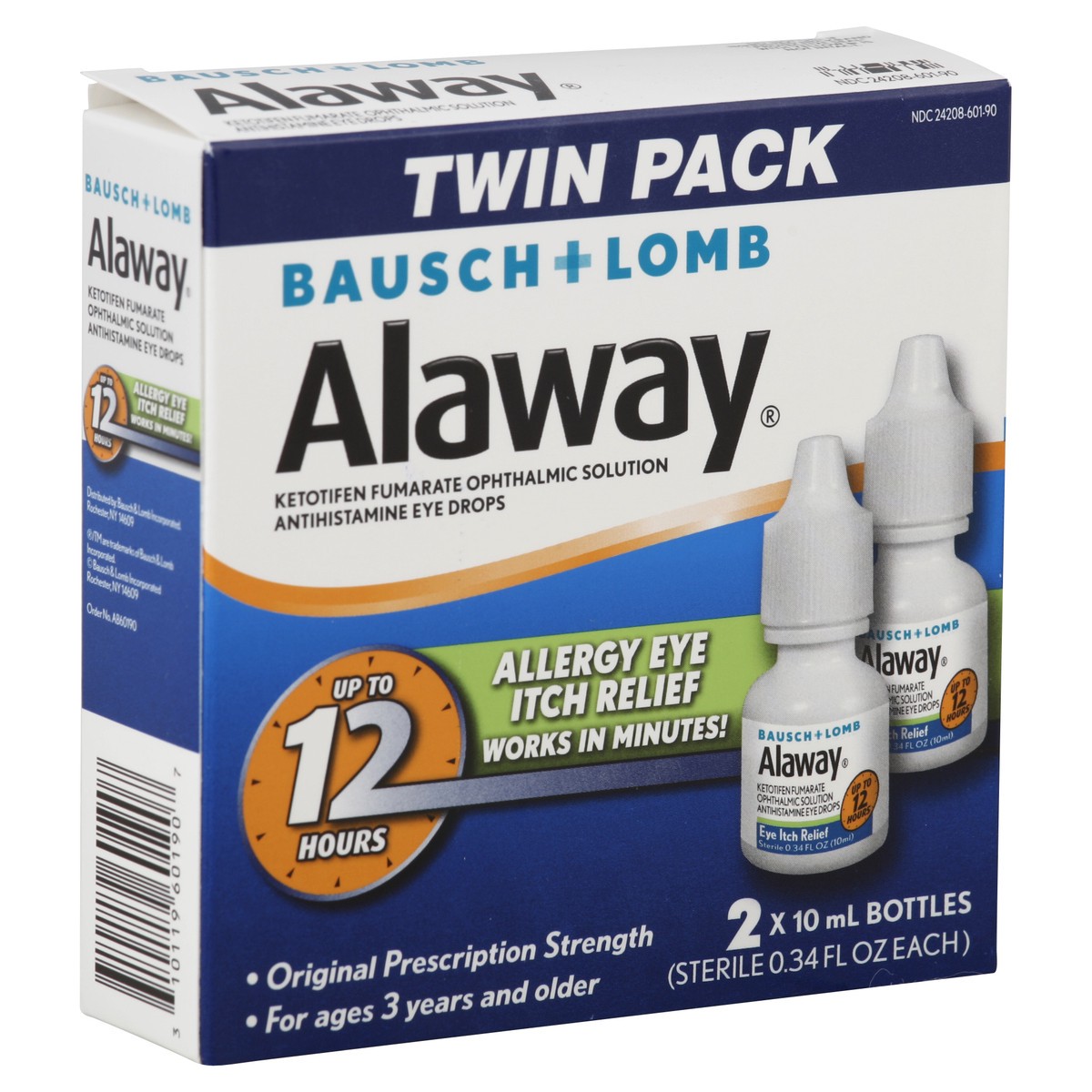 slide 4 of 5, Alaway Allergy Eye Itch Relief 2 ea, 2 ct; 10 ml