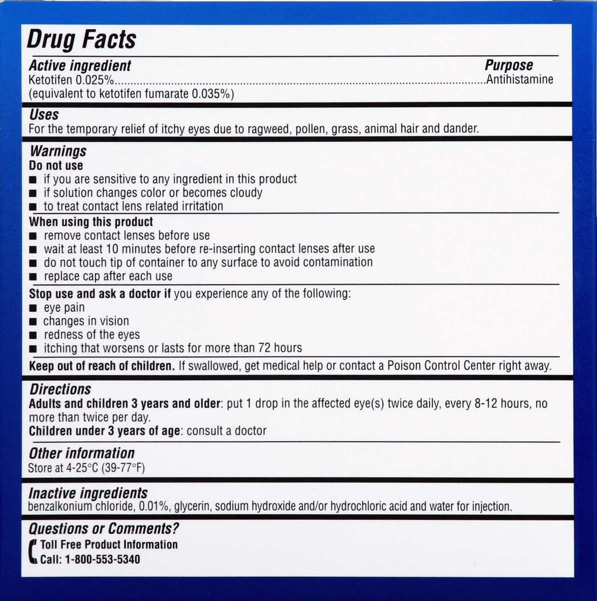 slide 5 of 5, Alaway Allergy Eye Itch Relief 2 ea, 2 ct; 10 ml