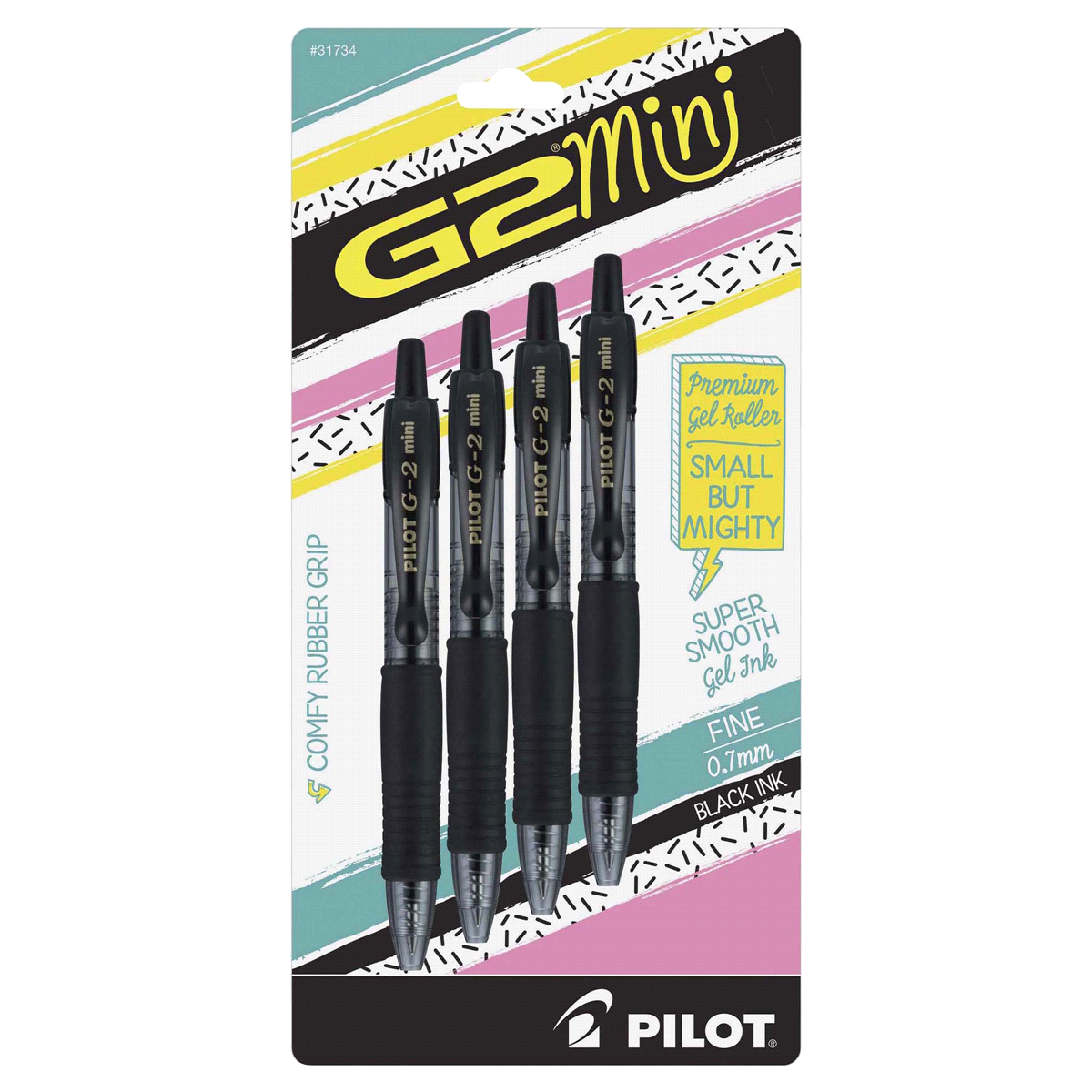 slide 1 of 1, Pilot G2 Mini Gel Pens Black, 1 ct