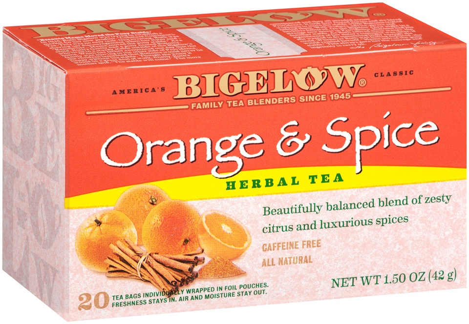 slide 3 of 7, Bigelow Orange Spice Herb Tea, 20 ct