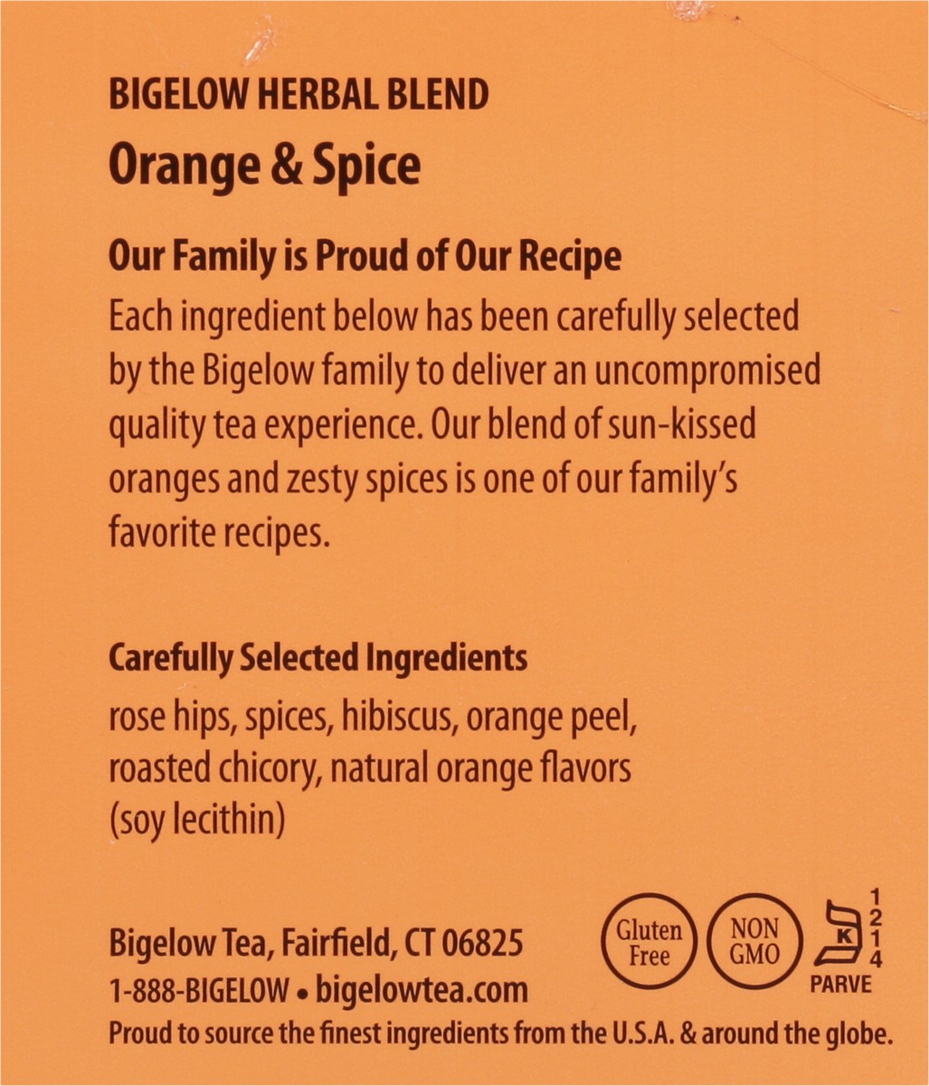 slide 4 of 11, Bigelow Orange Spice Herb Tea, 20 ct
