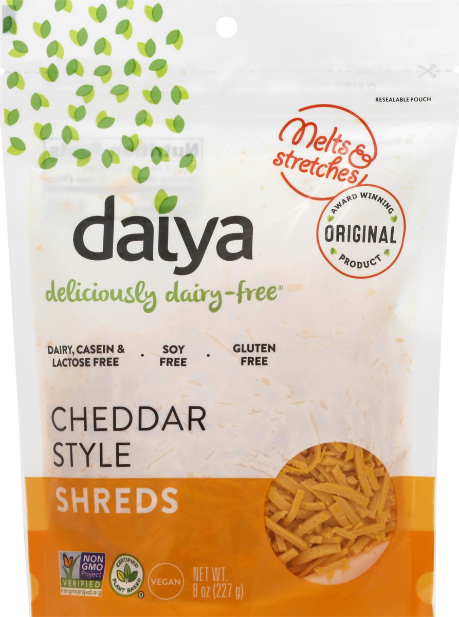 slide 1 of 13, Daiya Cheddar Style Shreds 8 oz, 8 oz