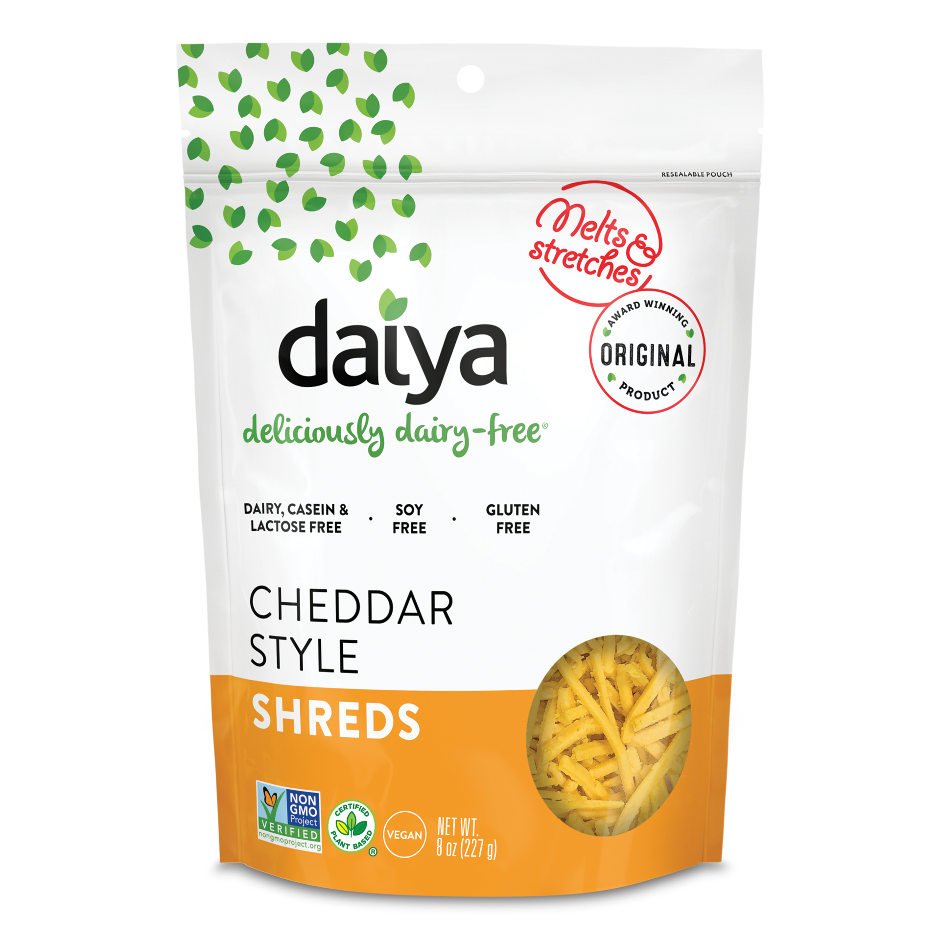 slide 1 of 13, Daiya Dairy Free Cheddar Style Vegan Cheese Shreds - 8 oz, 8 oz