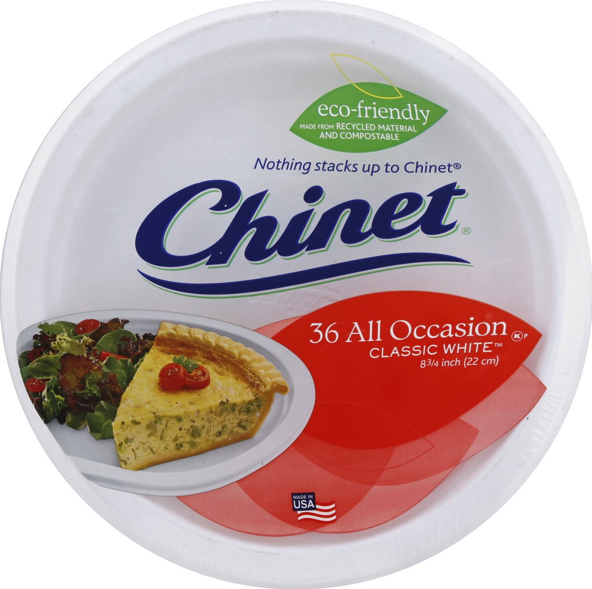 slide 2 of 3, Chinet All Occasion Classic White Paper Plates, 36 ct