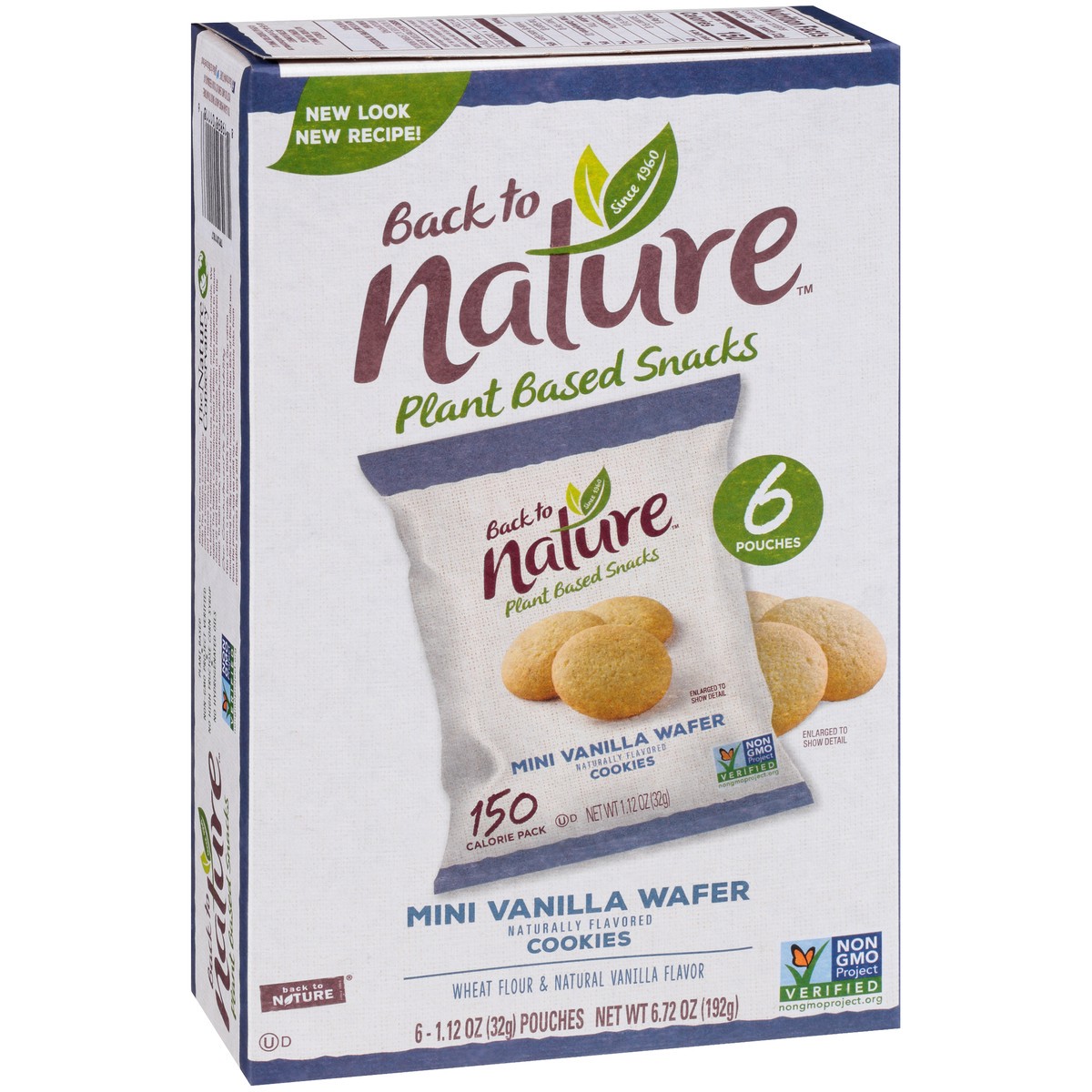 slide 3 of 9, Back to Nature™ Mini Vanilla Wafer Cookies 6-1.12 oz. Pouches, 6.72 oz