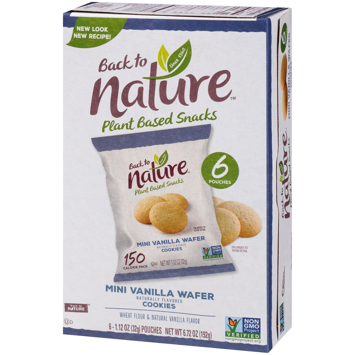 slide 2 of 9, Back to Nature™ Mini Vanilla Wafer Cookies 6-1.12 oz. Pouches, 6.72 oz