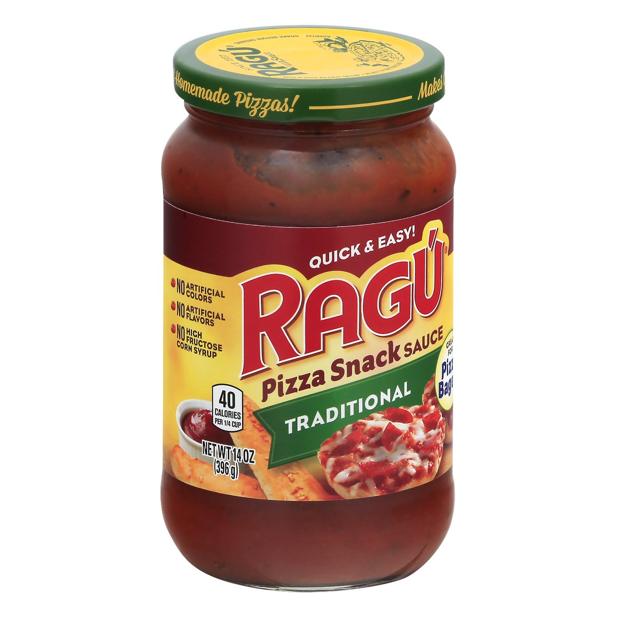 slide 2 of 9, Ragu Pizza Snack Traditional Sauce 14 oz, 14 oz