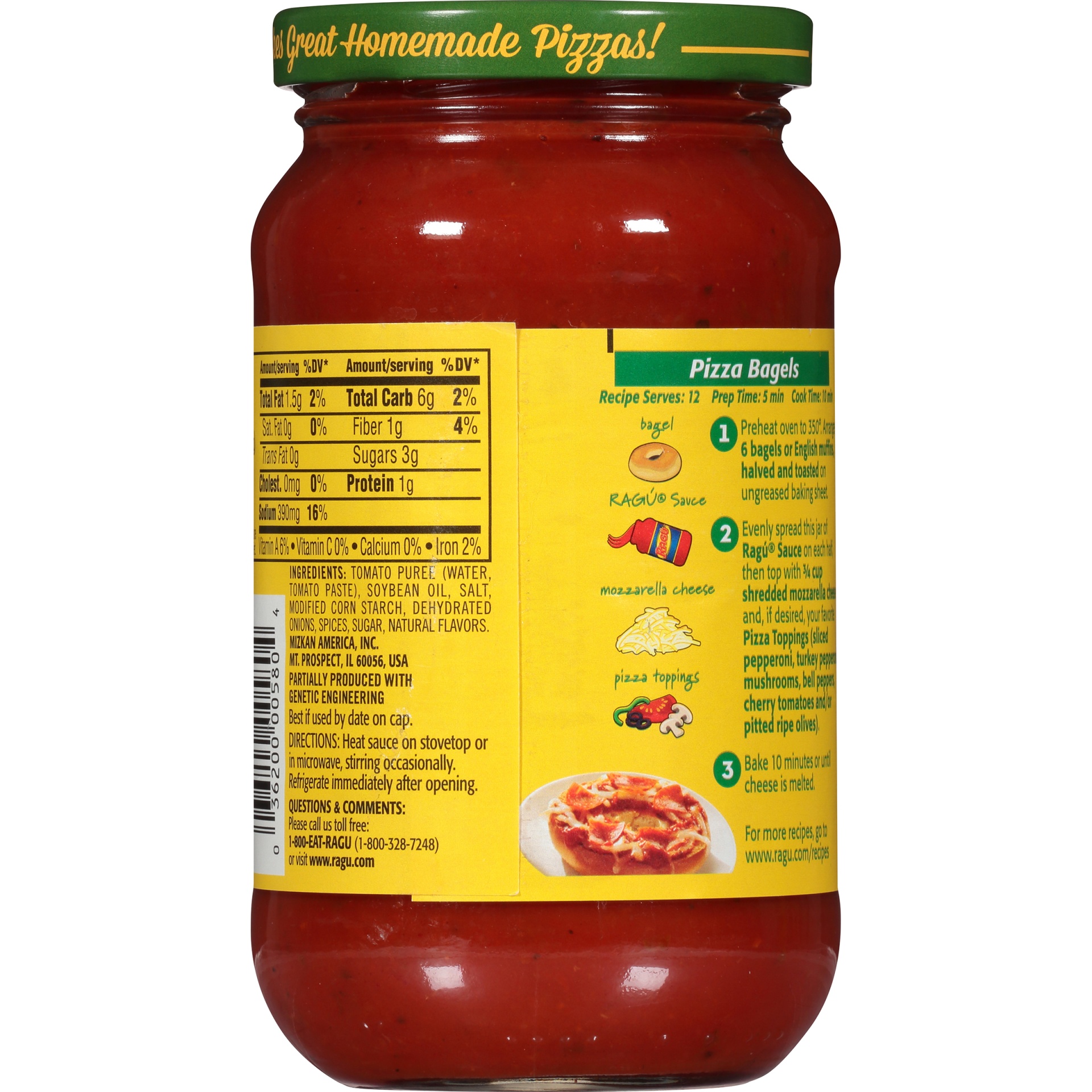 Ragu Pizza Quick Traditional Snack Sauce 14 oz | Shipt