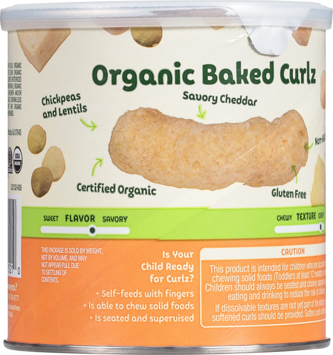 slide 5 of 14, Sprout Organics Organic Curls White Cheddar Flavored Baked Snack 1.48 oz, 1.48 oz