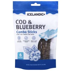 Icelandic Cod N Blueberry Combo Sticks