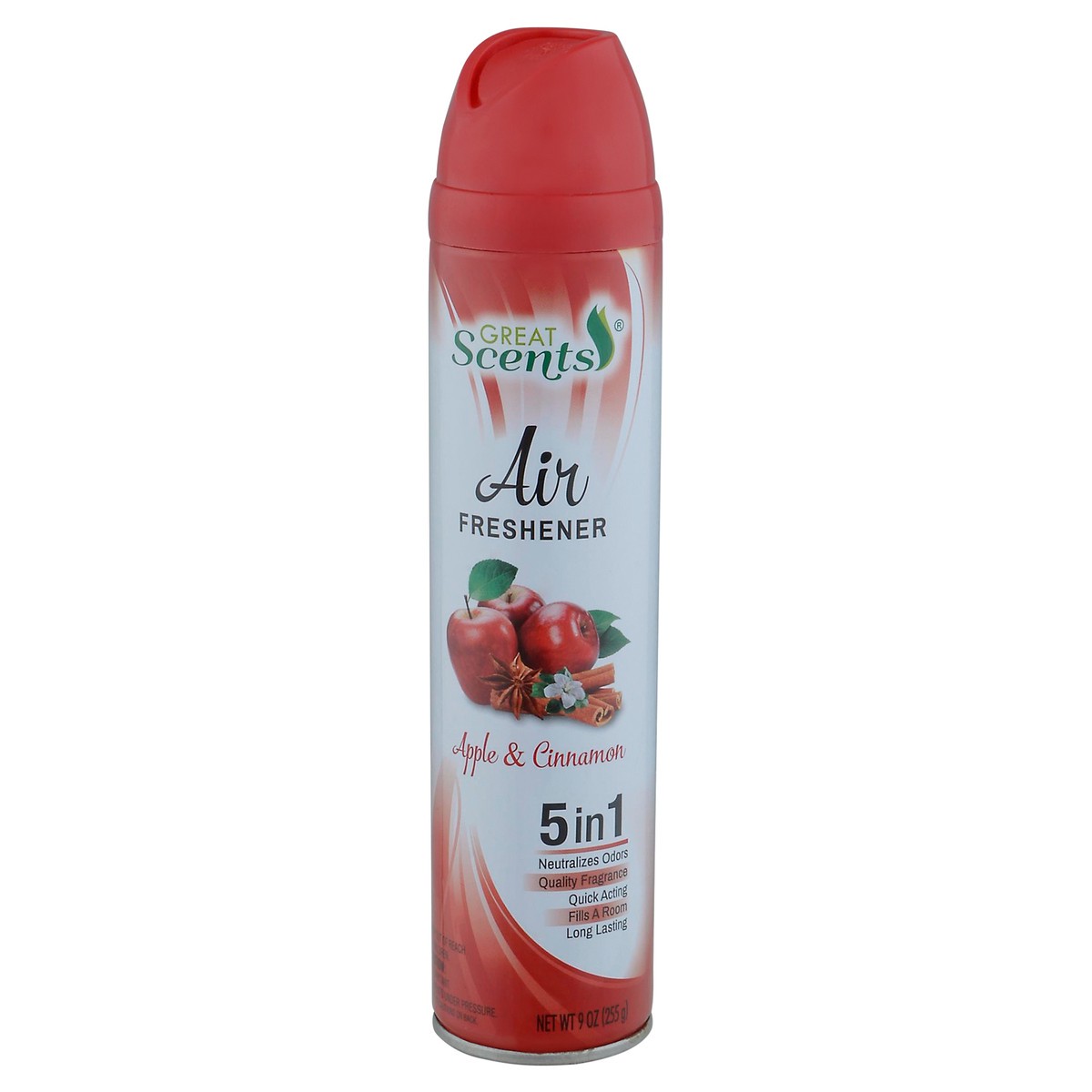 slide 9 of 12, Great Scents 5 in 1 Apple & Cinnamon Air Freshener 9 oz, 9 oz