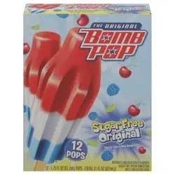 Bomb Pop Sugar Free Original Pops 12 - 1.75 oz Pops