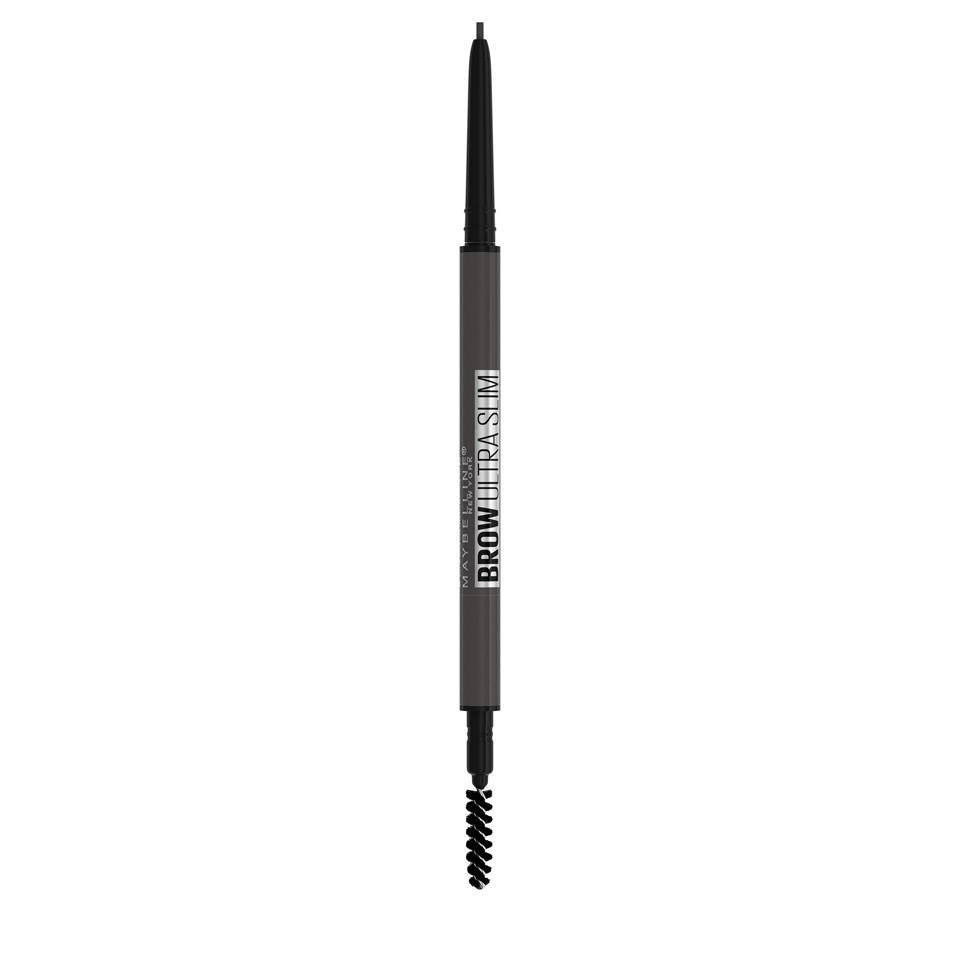 slide 1 of 1, Maybelline Brow Ultra Slim Defining Eyebrow Pencil Eye Brow Makeup, Black, 0.3 oz