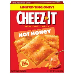 Cheez-It Baked Snack Crackers, Lunch Snacks, Limited Time, Hot Honey, 12.4oz Box, 1 Box
