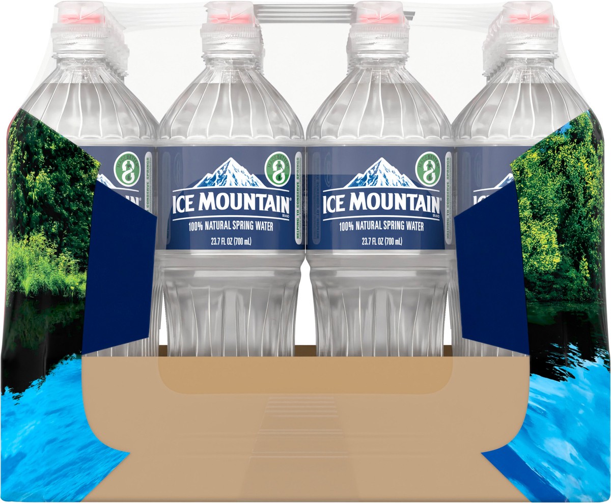slide 2 of 8, ICE MOUNTAIN Brand 100% Natural Spring Water, (Pack of 24) - 23.7 oz, 23.7 oz