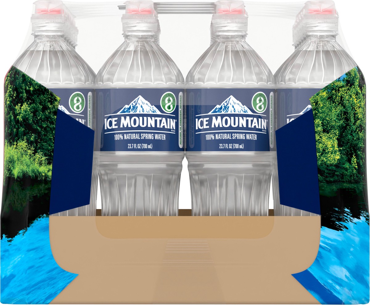slide 8 of 8, ICE MOUNTAIN Brand 100% Natural Spring Water, 23.7-ounce plastic bottles (Pack of 24), 23.7 oz