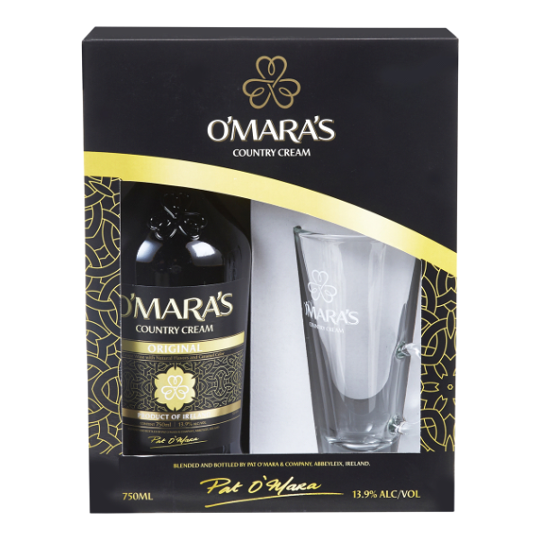 slide 1 of 1, Omara's Irish Country Cream Irish Country Cream Gift Set, 750 ml