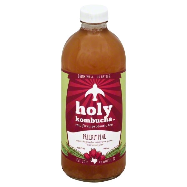 slide 1 of 1, Holy Kombucha Prickly Pear Raw Fizzy Probiotic Tea - 16.9 oz, 16.9 oz