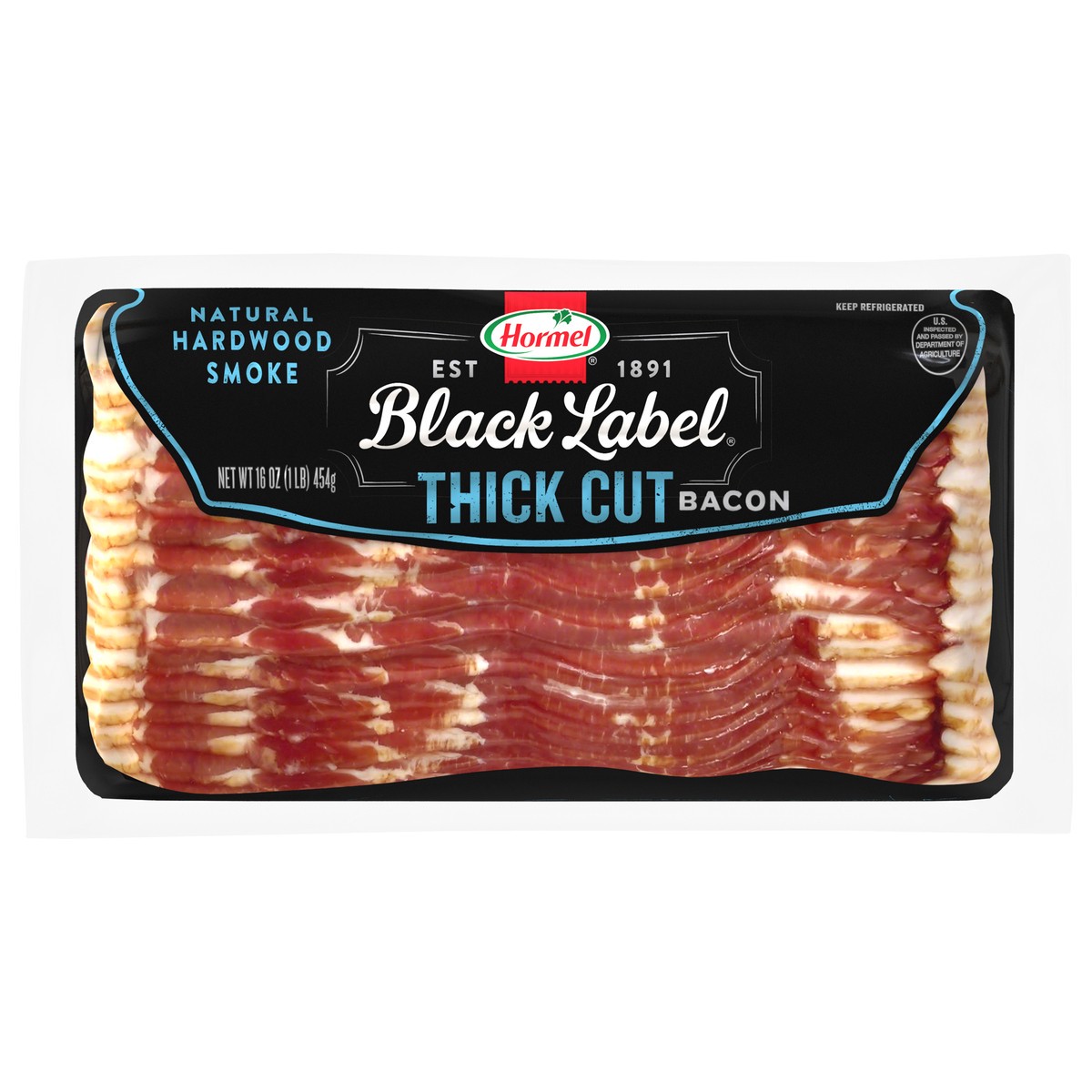 slide 1 of 7, HORMEL BLACK LABEL Thick Cut Bacon, 16 oz