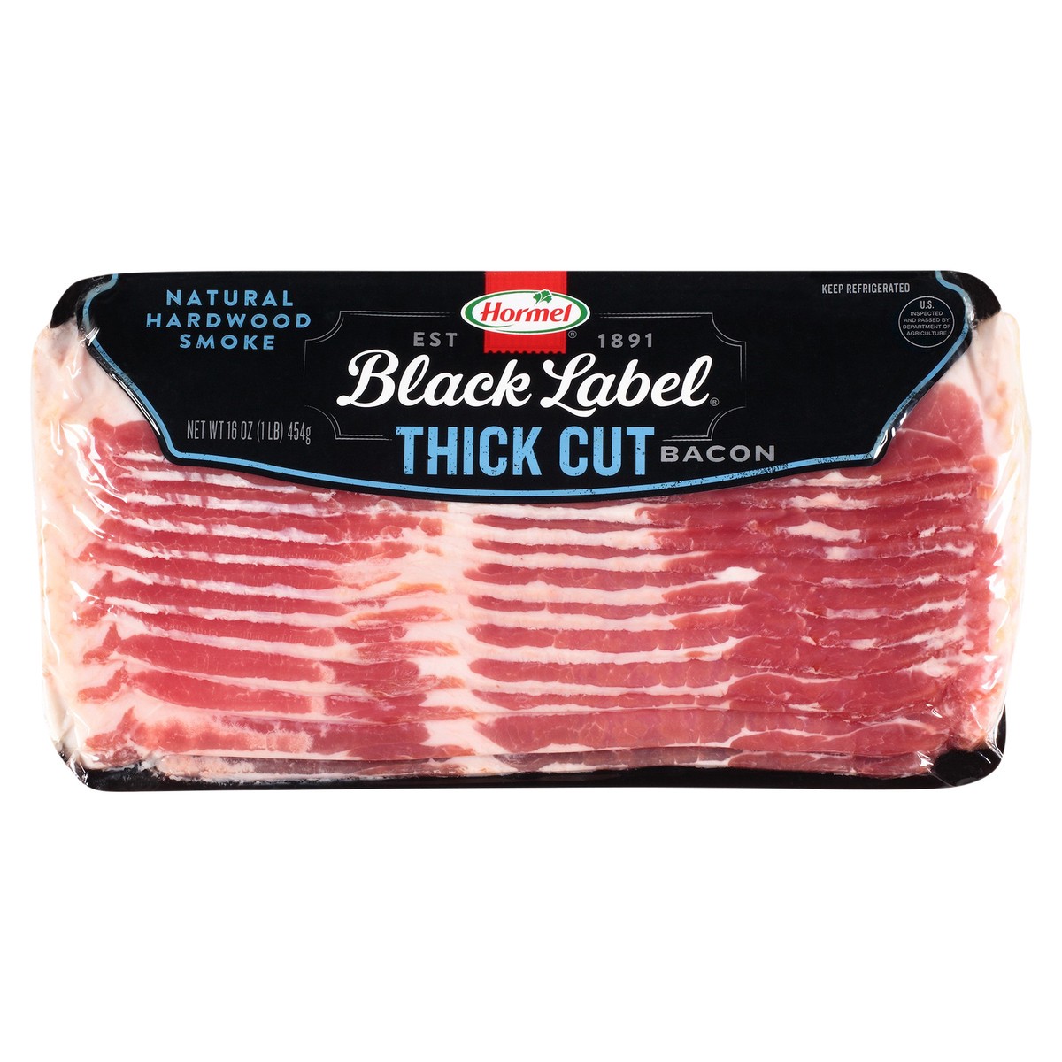 slide 1 of 7, HORMEL BLACK LABEL Thick Cut Bacon, 16 oz