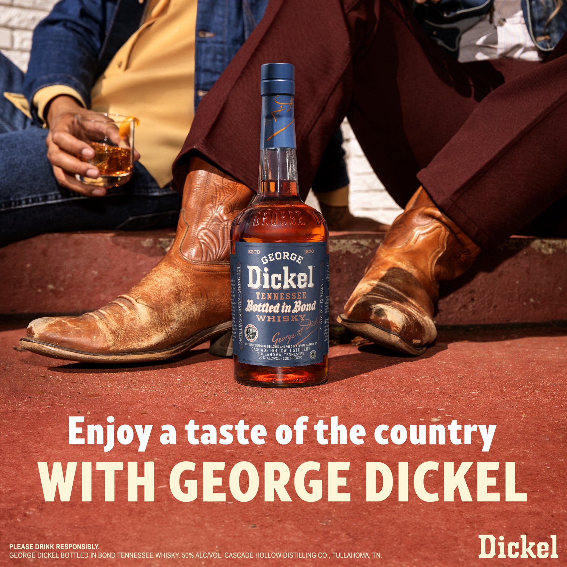 slide 4 of 8, George Dickel Bottled in Bond Tennessee Whisky, Distilling Season Spring 2011, Aged 12 Years, 750 mL, 750 ml