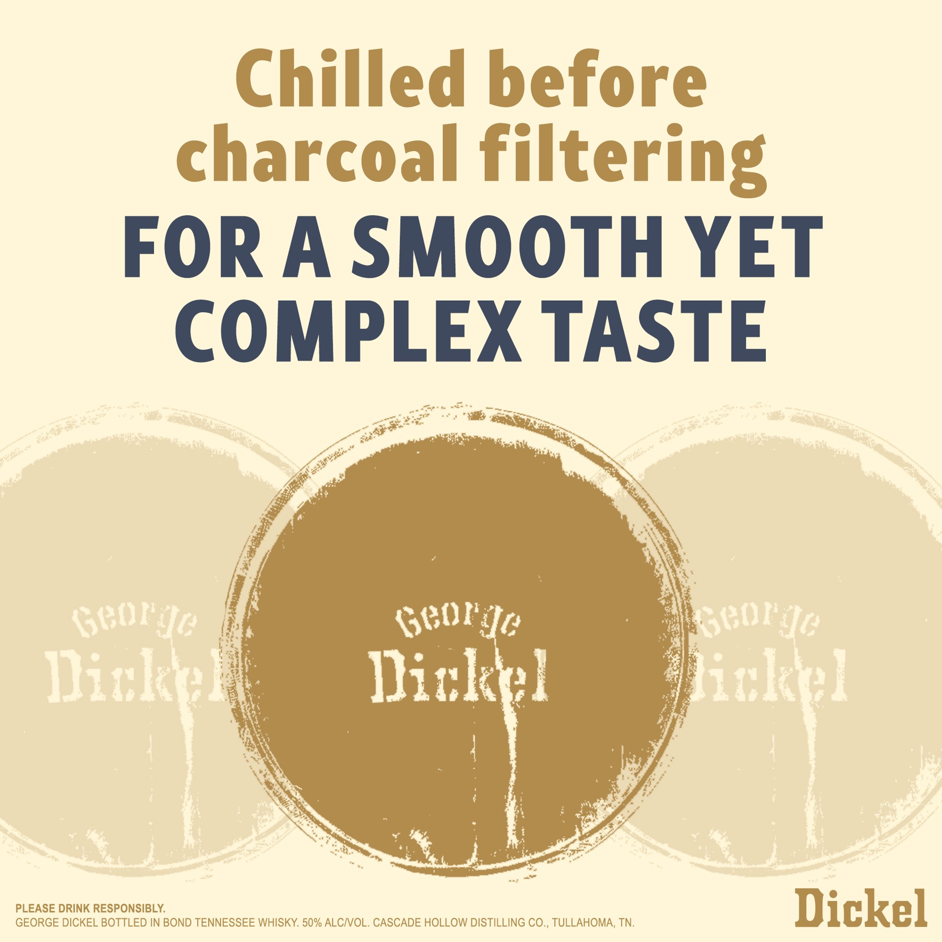 slide 8 of 8, George Dickel Bottled in Bond Tennessee Whisky, Distilling Season Spring 2011, Aged 12 Years, 750 mL, 750 ml