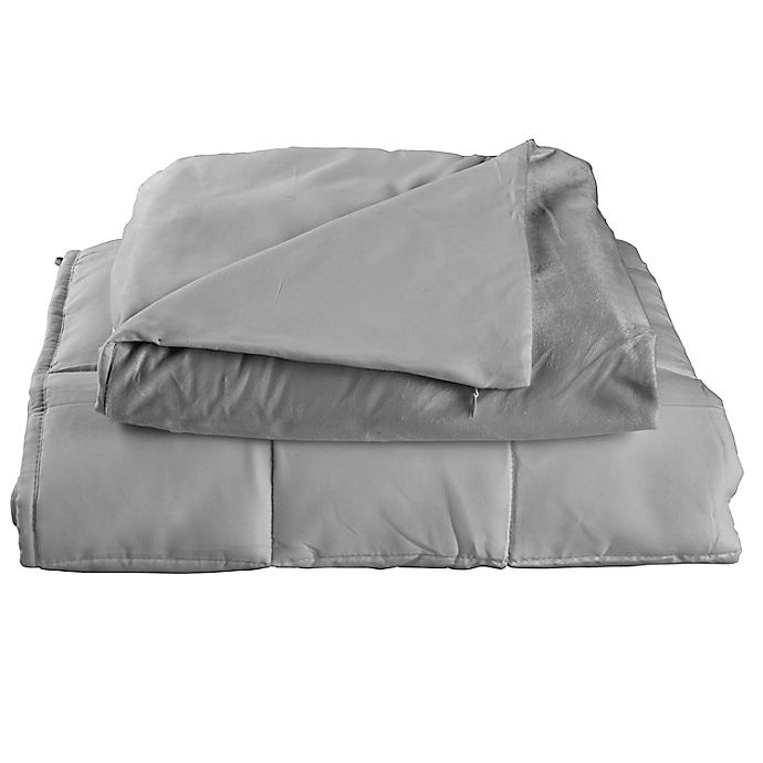 slide 1 of 5, Sealy Weighted Blanket - Grey, 18 lb