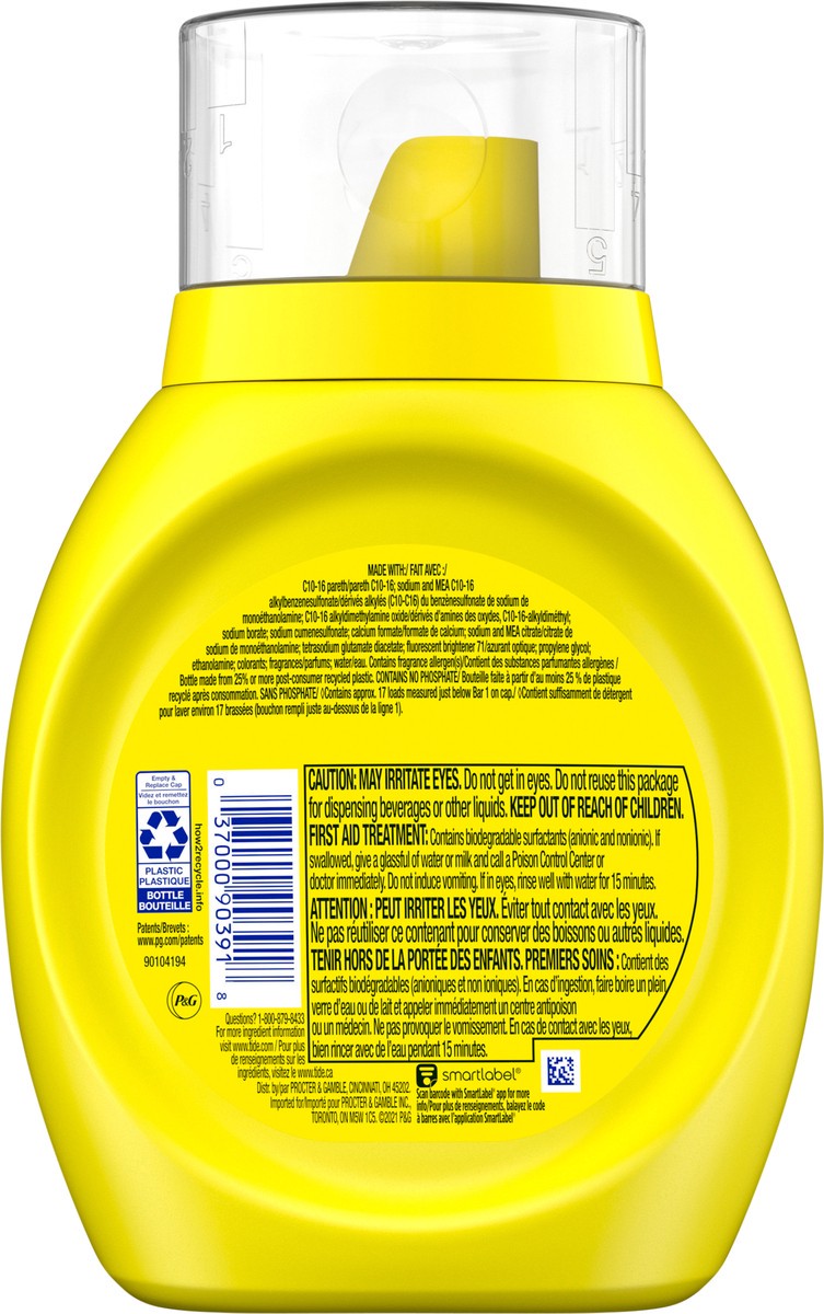 slide 7 of 9, Tide Simply Liquid Laundry Detergent, Daybreak Fresh Scent, 19 Loads, 25 fl oz, All-In-One Detergent, 25 fl oz