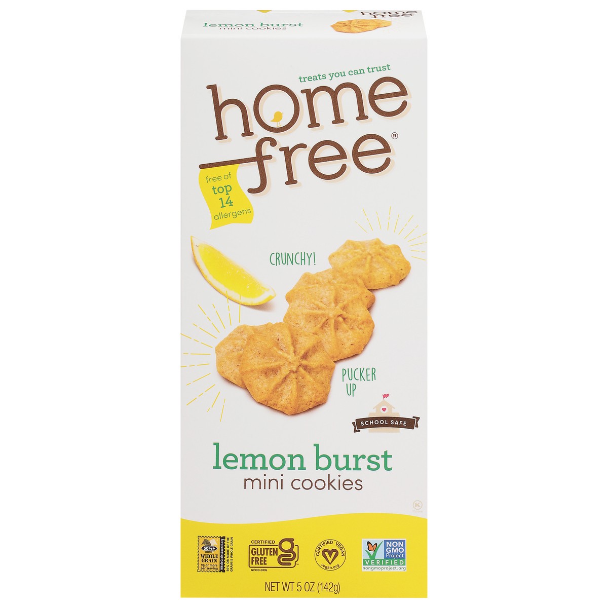slide 1 of 5, Homefree Lemon Burst Mini Cookies 5 oz, 5 oz