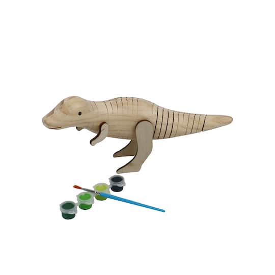 slide 1 of 5, Wooden Wiggle T-Rex Kit By Creatology, 12.99 in x 8.07 in x 2.36 in