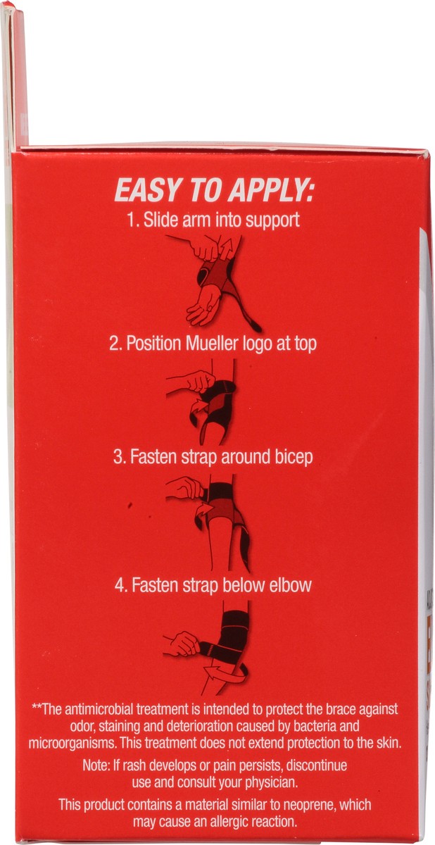 slide 7 of 9, Mueller Adj Elbow Support Green, 1 ct